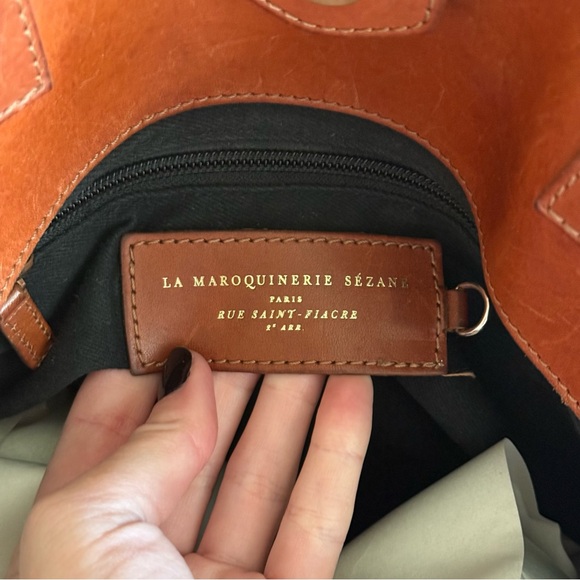 Sezane Sam leather tote bag - Picture 13 of 13